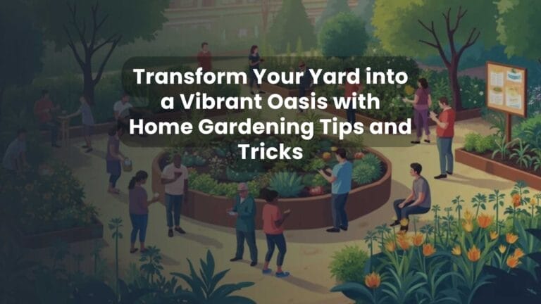 Transform Your Yard into a Vibrant Oasis with Home Gardening Tips and Tricks