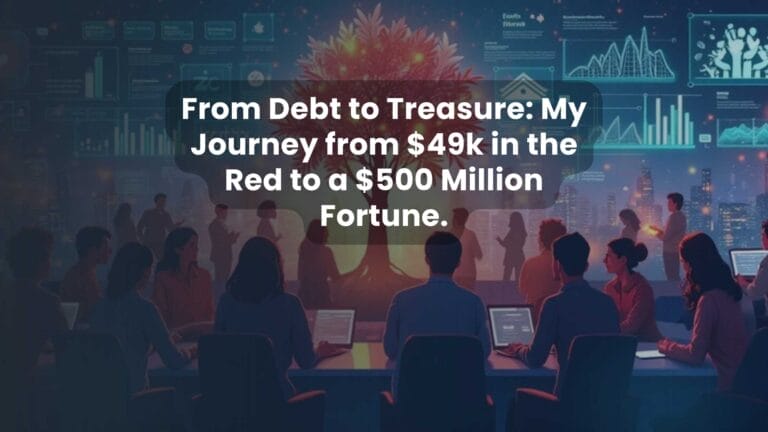 From Debt to Treasure: My Journey from $49k in the Red to a $500 Million Fortune.